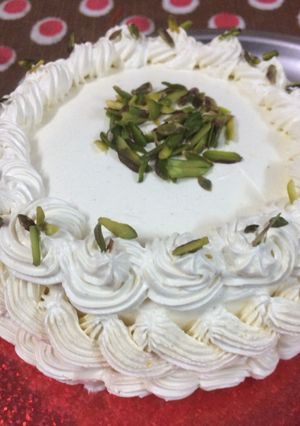 A picture of Thandai cake.