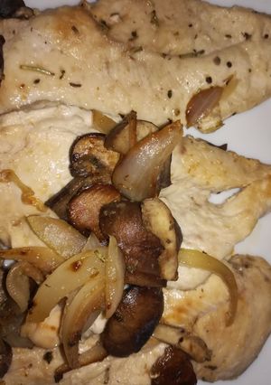 Una foto de Pollo con miel