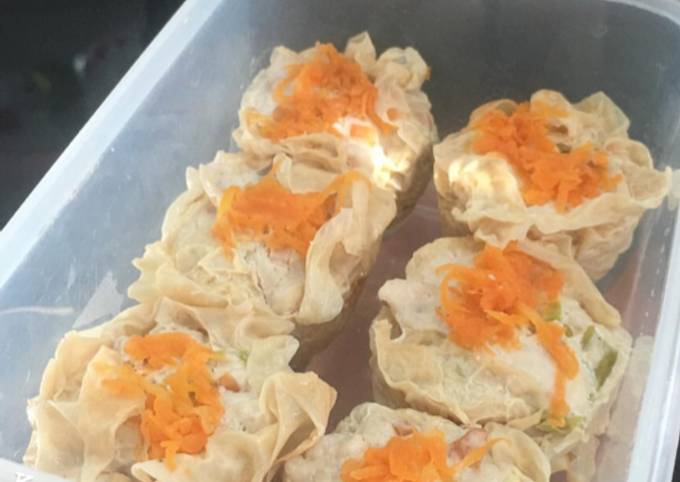 Siomay Ayam Kembang Tahu Tanpa Tepung  (Menu diet)