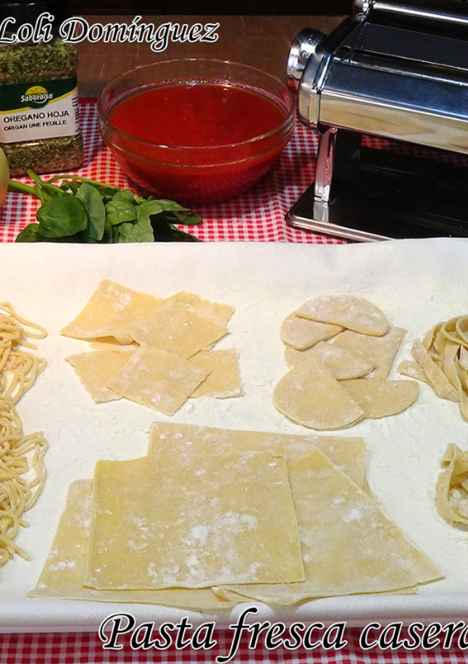 Una foto de Pasta fresca casera al huevo paso a paso