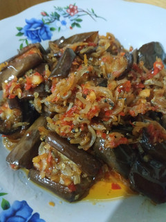 Foto resep Terong teri balado