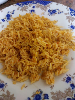 A picture of Jollof rice.