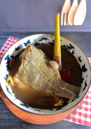 Foto resep Ikan Pindang Dusun Terasi Bawang Merah Ala Emakku Simple Sederhana Khas Sumatra Selatan Sumsel