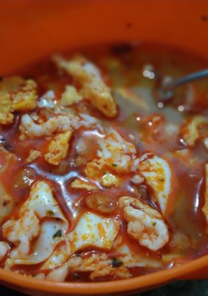 Foto resep Telur rebus with bumbu ayam geprek Indomie.