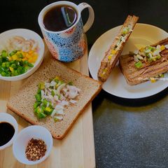 A picture of Grilled Pizza Sandwich.