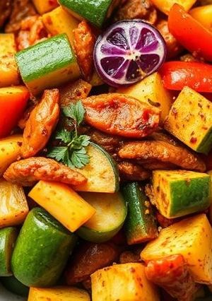 A picture of Healthy Vegetable Stir-fry (Indian Style).
