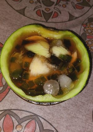 Foto resep Es Blewah Cincau Hitam
