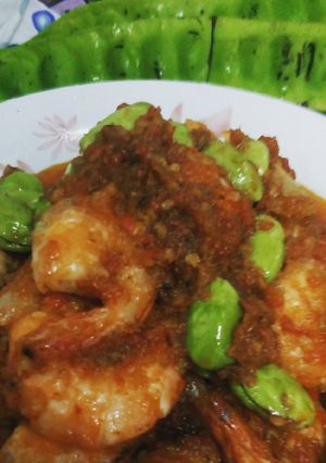 Foto resep Udang pete balado