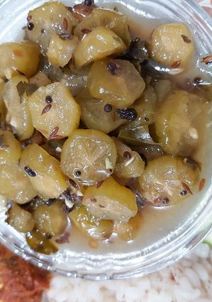A picture of Bilimbi / Bimbli Pickle.