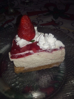 Una foto de Cheesecake de frutillas