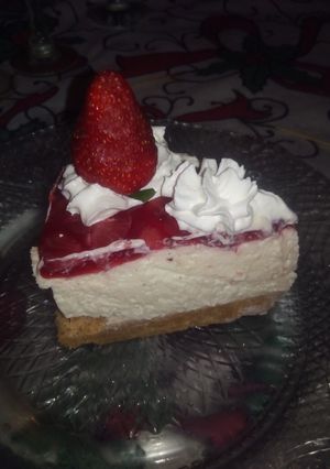 Una foto de Cheesecake de frutillas