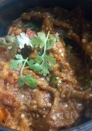 A picture of Baingan Bharta.