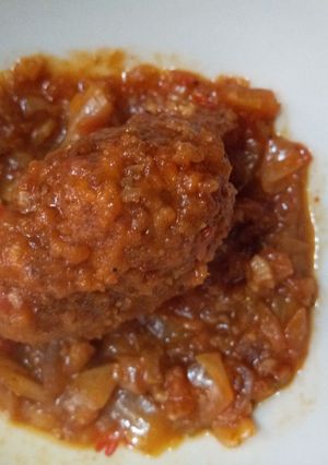 A picture of Veg Manchurian.
