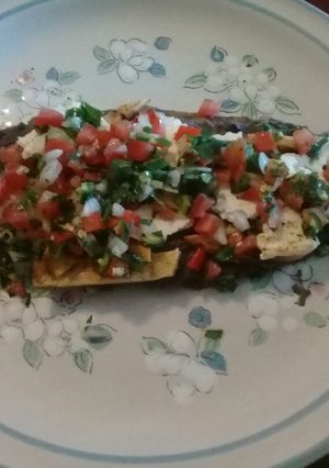 Una foto de Huarache de nopal