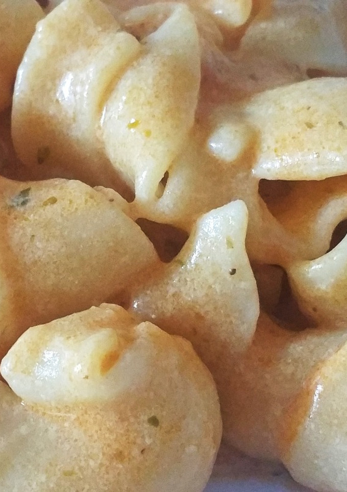 Una foto de Galets en salsa Parmesana