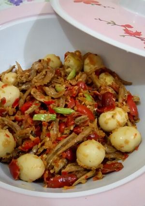 Foto resep Balado teri melinjo
