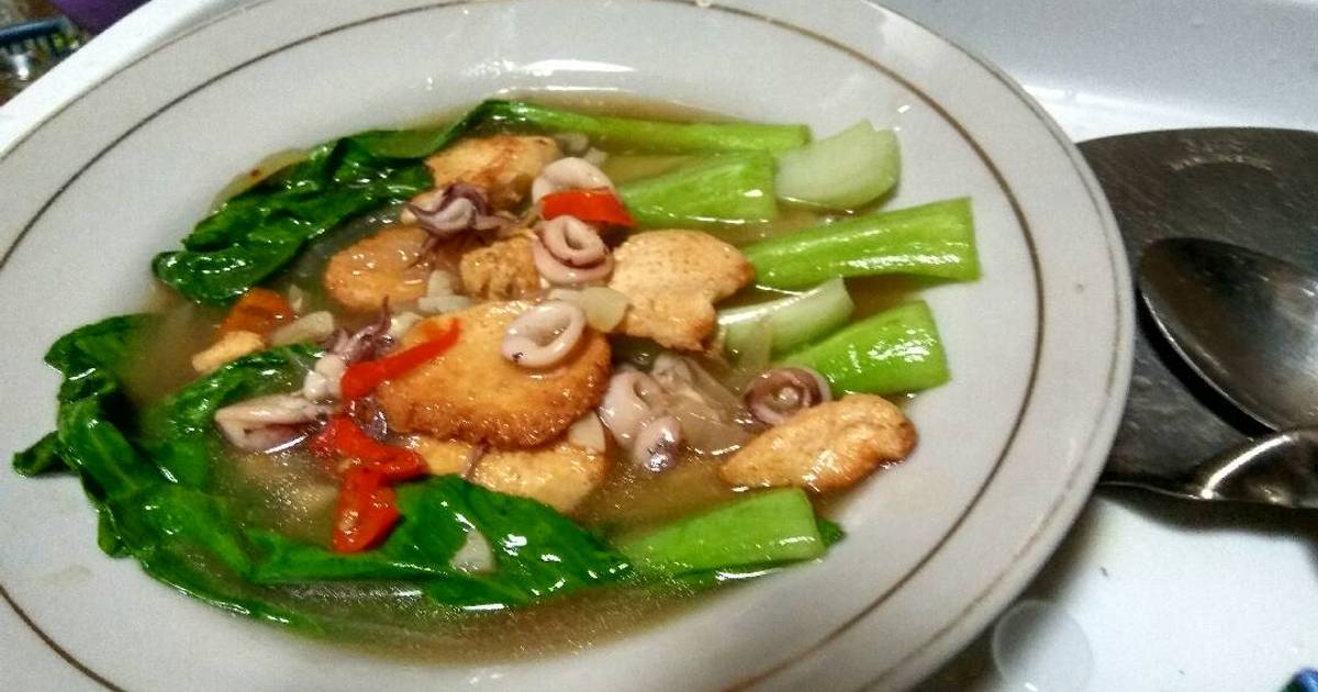 Resep Pakcoy Tofu Seafood Saus Tiram Oleh Ismi Eka Rahayu Cookpad