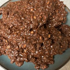 A picture of Greg’s Peanut Butter No Bake Cookies.