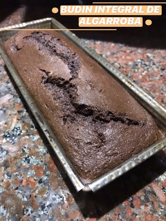 Una foto de Budín integral de algarroba