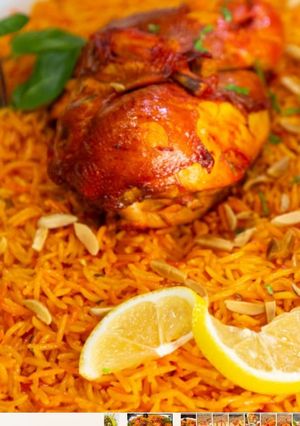 صورة لوصفة دجاج محمر بنكهة الزعفران