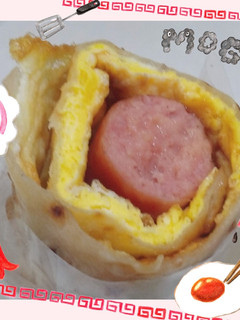 法式熱狗蛋餅捲-10分鐘就可以完成的早餐料理 的食譜成品照片