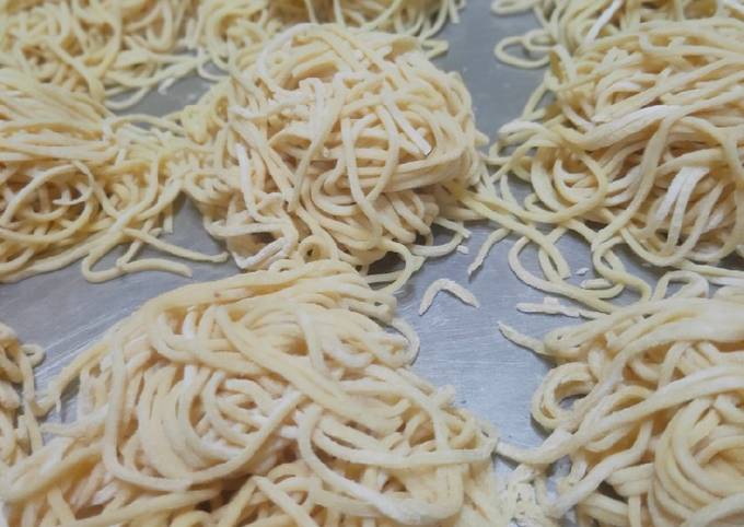 Cara Memasak Mie kenyal home made Bahan Sederhana