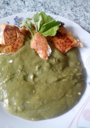 Una foto de Crema de espinaca