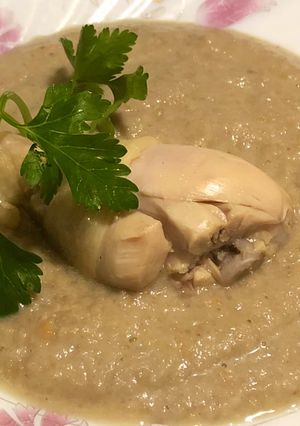Фото Грибной крем-суп с курицей@healthy_life_academy. Здоровое питание.