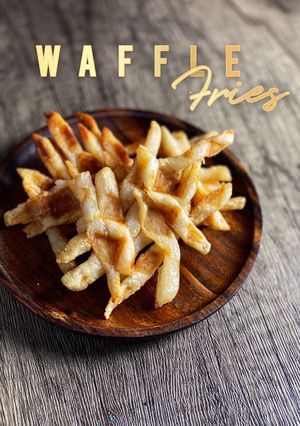 Gambar Waffle using Leftover Fries