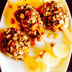 A picture of Chocolate groundnut cover banana.