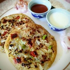 A picture of Oats Uttapam.