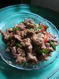 Tumis pedas daging payau