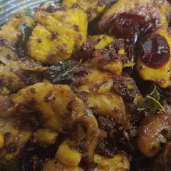 A picture of Chinthamani Chicken.