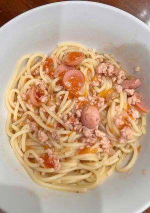 Hình của món Spaghetti (kiểu Việt Nam).