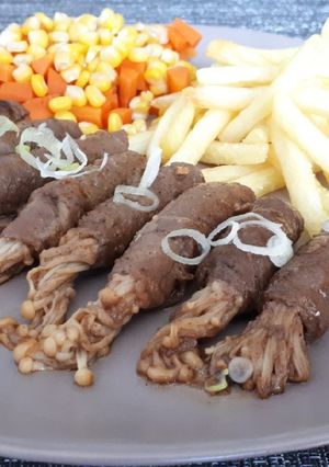 Foto resep Enoki Beef Roll