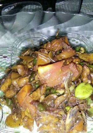 Foto resep Oseng huah Ikan(asin) klotok. mix tempe dan petai