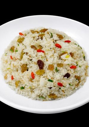 Hình của món SP.0898 - Cơm Chiên Nho Khô, Kỷ Tử.