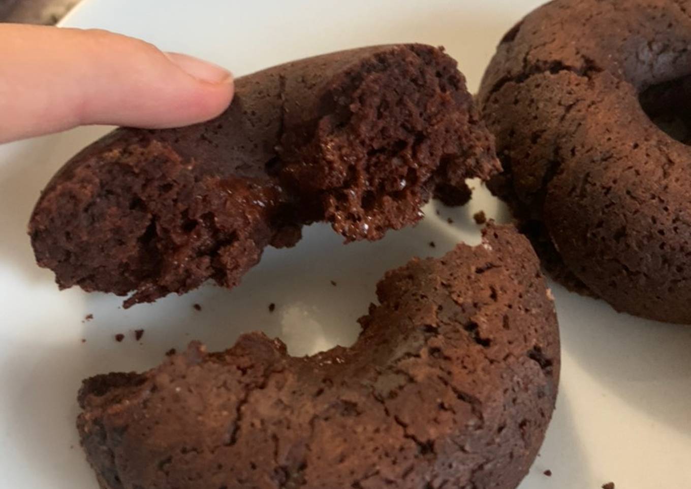 Donuts saludables de chocolate