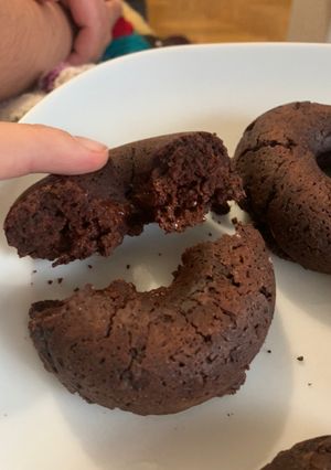 Una foto de Donuts saludables de chocolate