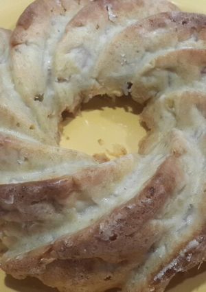 Una foto de Pastel de avena y manzana