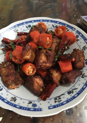 Foto resep Ayam goreng cabe kering
