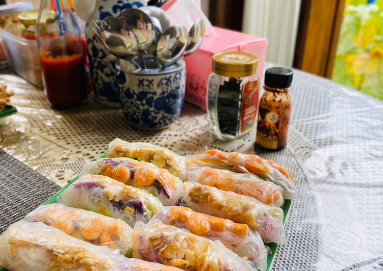 Resep Vietnamese spring roll (seafood) yang Menggugah Selera