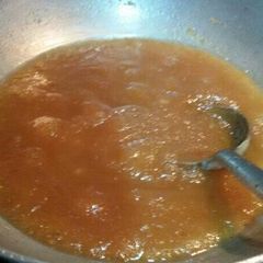 A picture of Caramal halwa.