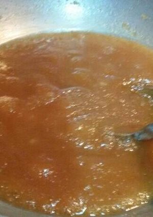 A picture of Caramal halwa.