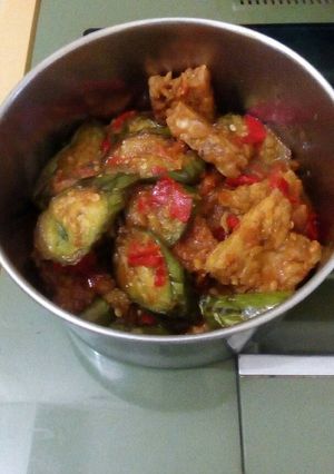 Foto resep Balado terong tempe
