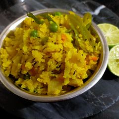 A picture of Mixed Vegetables Poha.