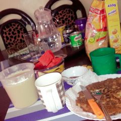 A picture of Chapati mayai.