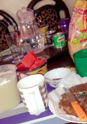 A picture of Chapati mayai.
