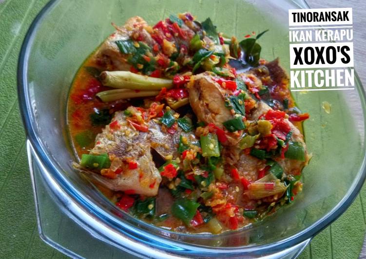 Resep Tinoransak ikan kerapu yang sempurna