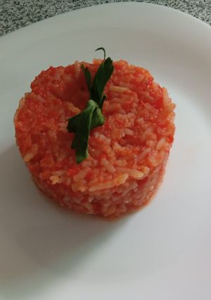 Una foto de Arroz rojo